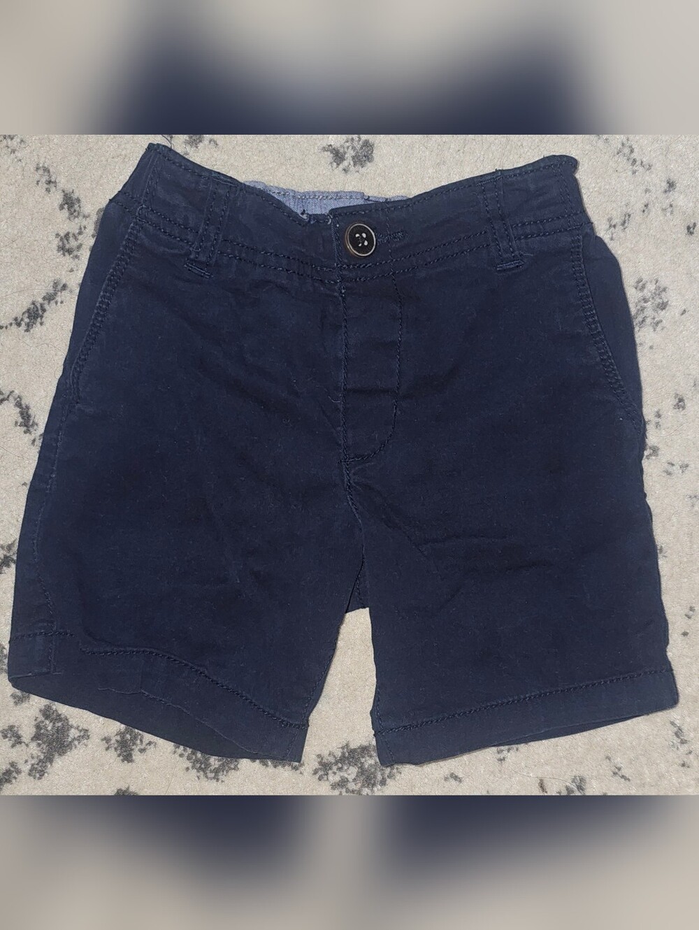 OshKosh B'gosh 4T Navy Flat-Front Cotton Shorts